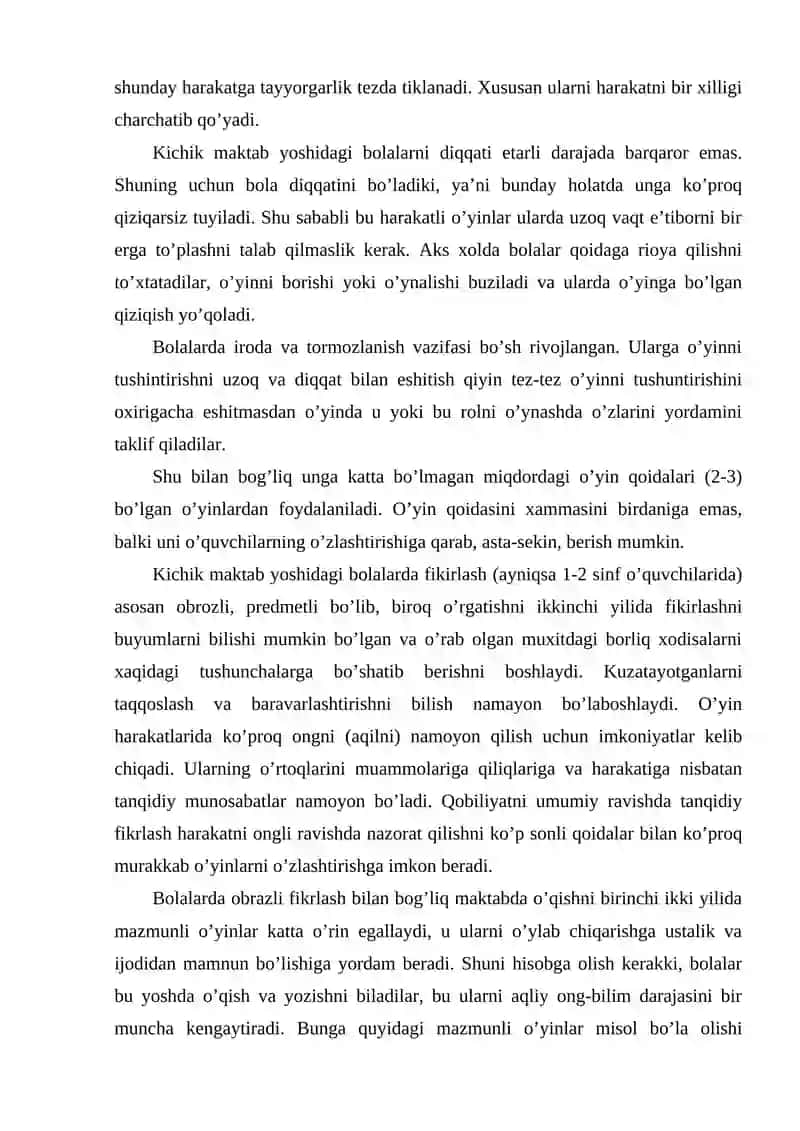 Harakatli o’yinlar 3