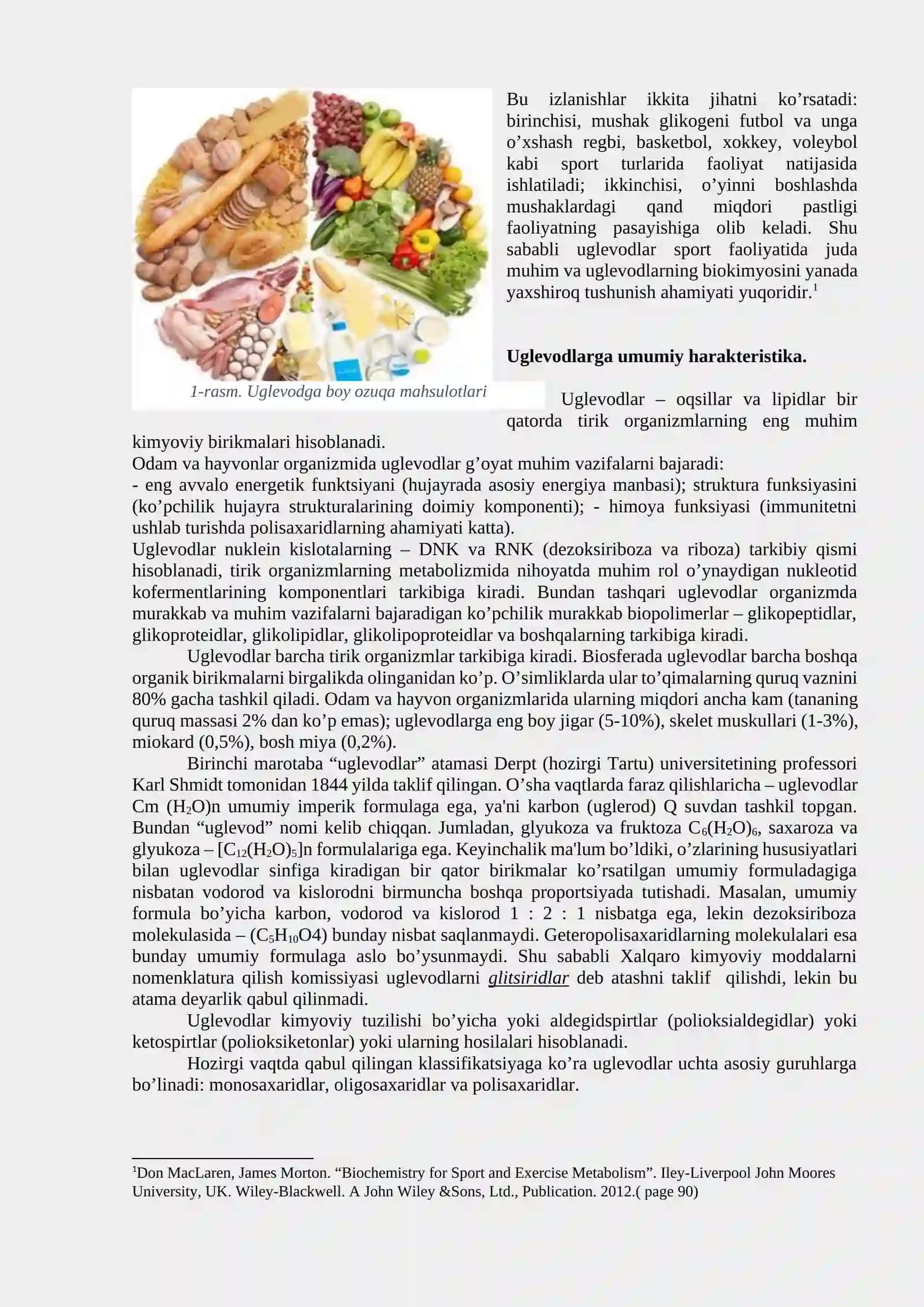 Uglevodlar: tuzilishi, xossalari va biologik funksiyalari 3