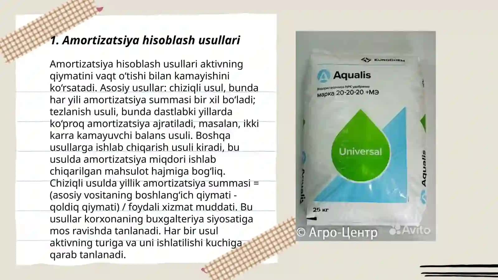 Amortizatsiya hisoblash usullari 3