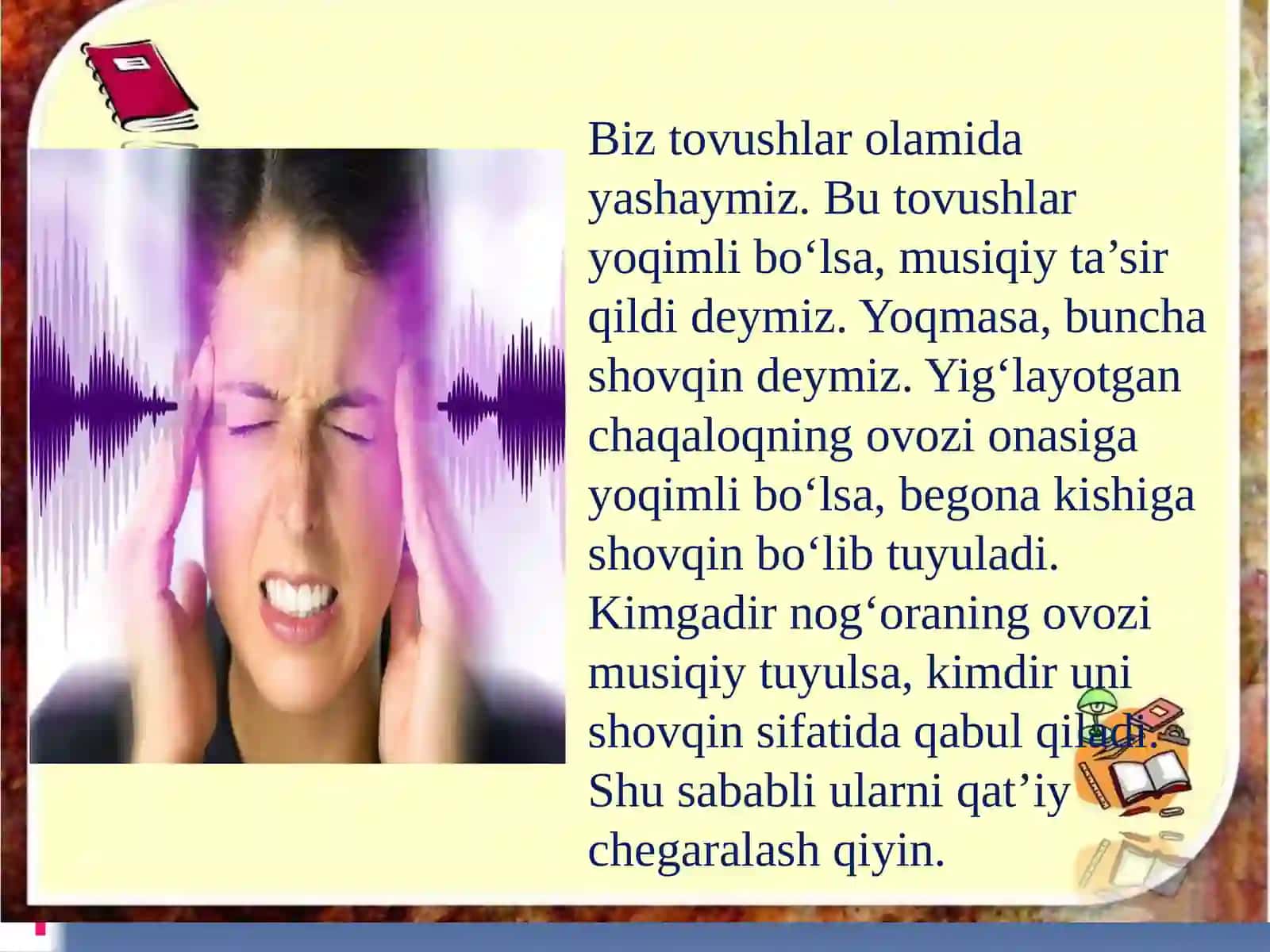 Musiqiy tovushlar va shovqinlar 3