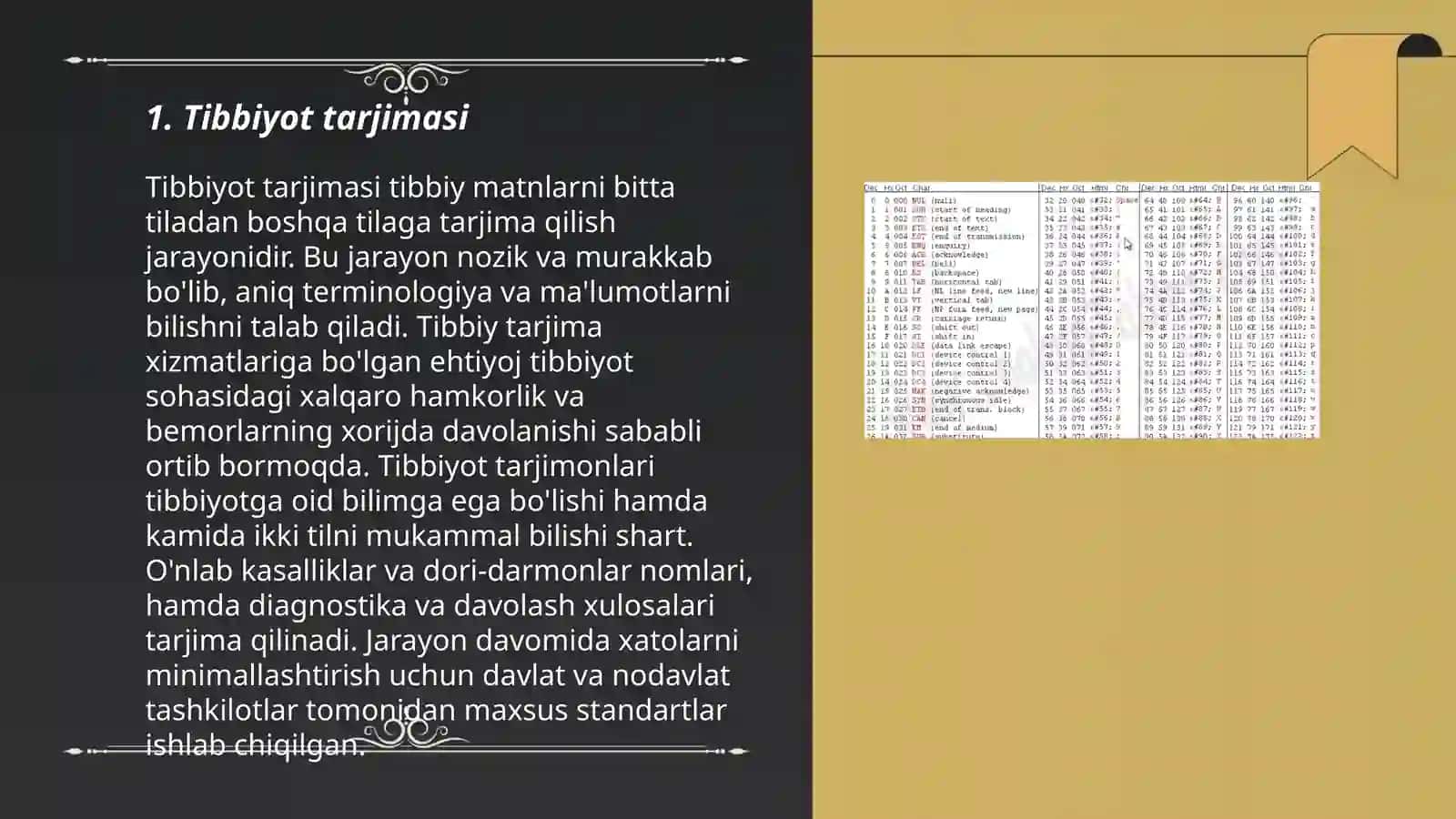 Tibbiyot tarjimasi 3