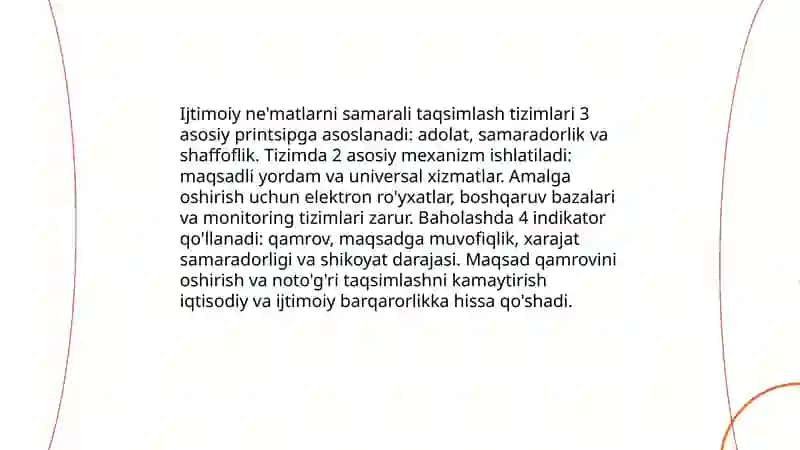 Ijtimoiy ne'matlar: samarali va raqobatli ta'minot 3