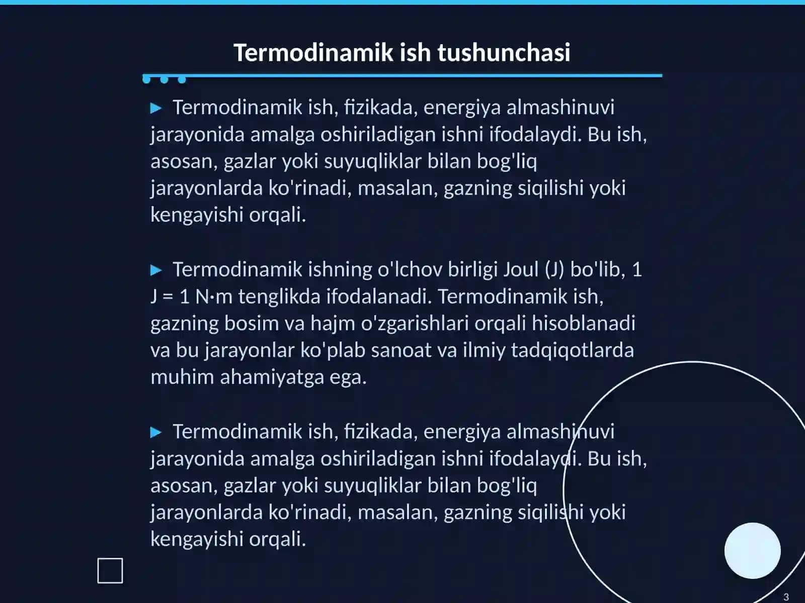 Termodinamik ish 3