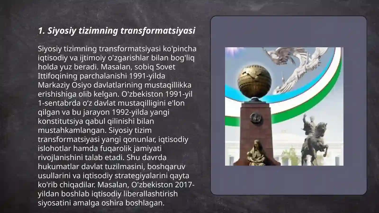 Siyosiy tizimning transformatsiyasi 3