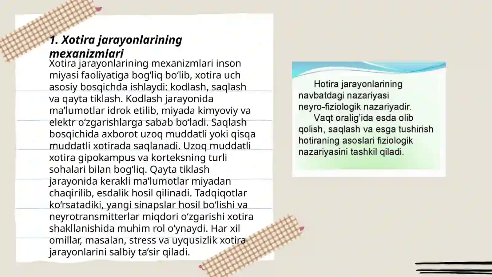 Umumiy psixologiya fanidan tayyorlagan taqdimoti 3