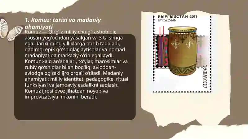 Komuz: tarixi va madaniy ahamiyati 3