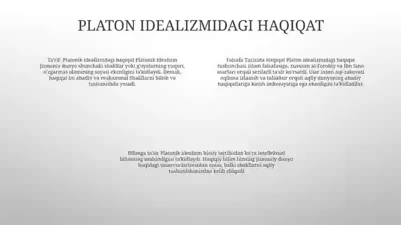 Falsafa Tarixida Haqiqat 3