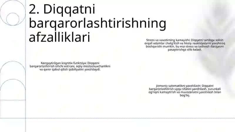 Diqqatni Barqarorlashtiruvchi Dastur Yaratish 3