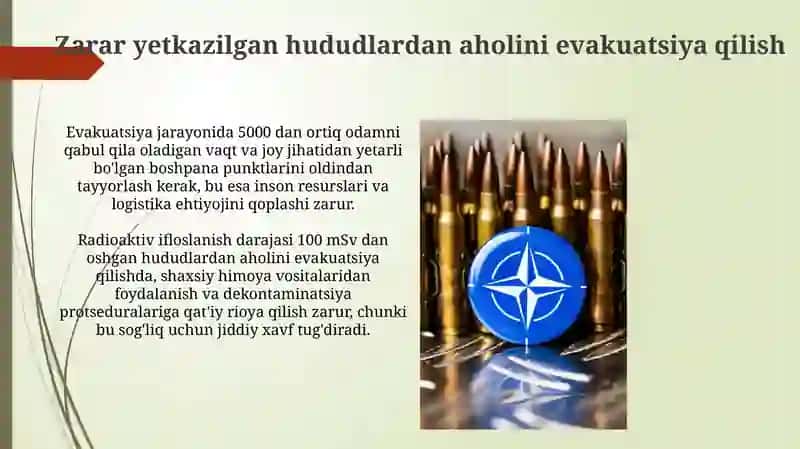 Aholini ommaviy qirg'in qurollaridan himoya qilish 3