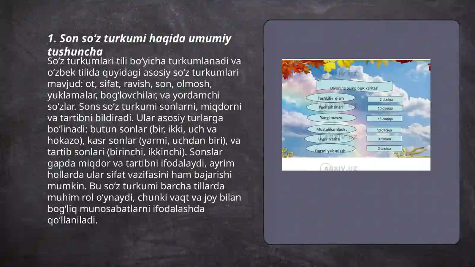 Son soʻz turkumi 3
