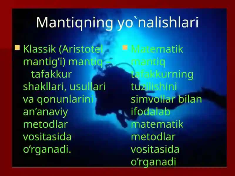 Formal mantiqning asosiy qonunlari (prinsiplari) 3