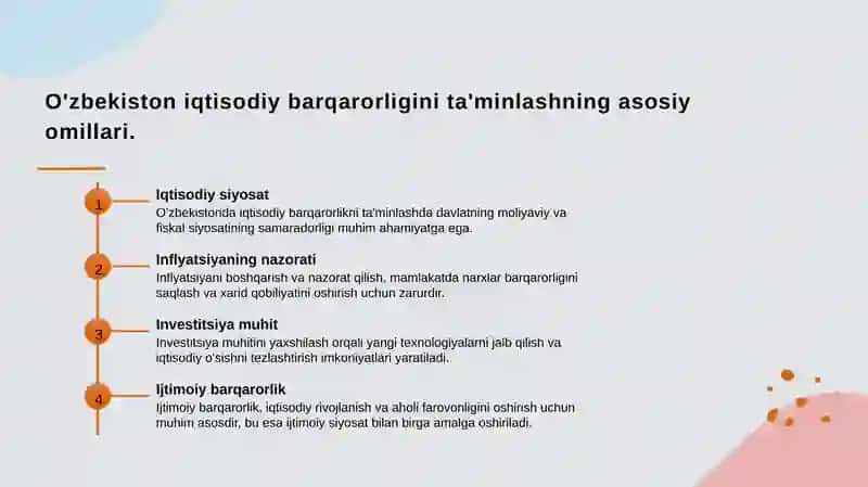 O'zbekiston Respublikasining maroiqtisodiy barqarorligini ta'minlash yo'llari 3