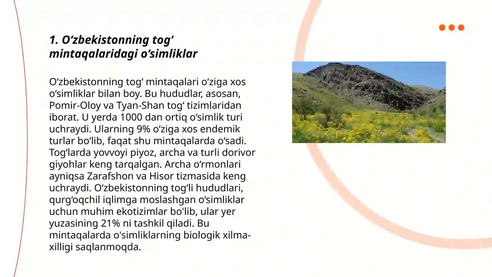 O‘zbеkistonning tog‘, cho‘l, dashtlarida o‘sadigan o‘simliklari 3