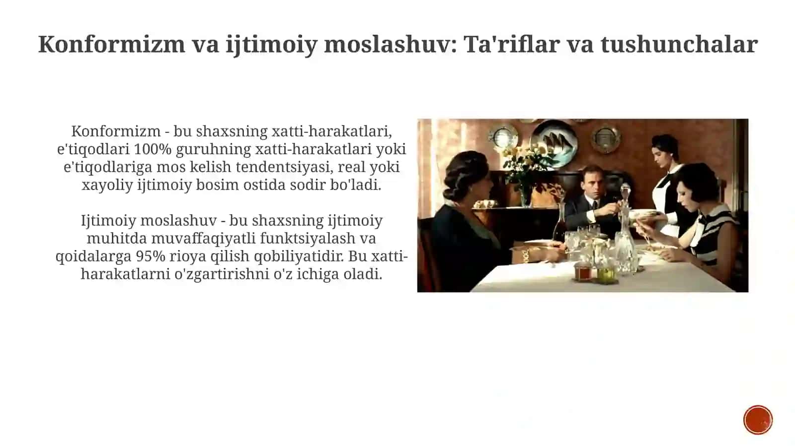 Konformizm va ijtimoiy moslashuv 3