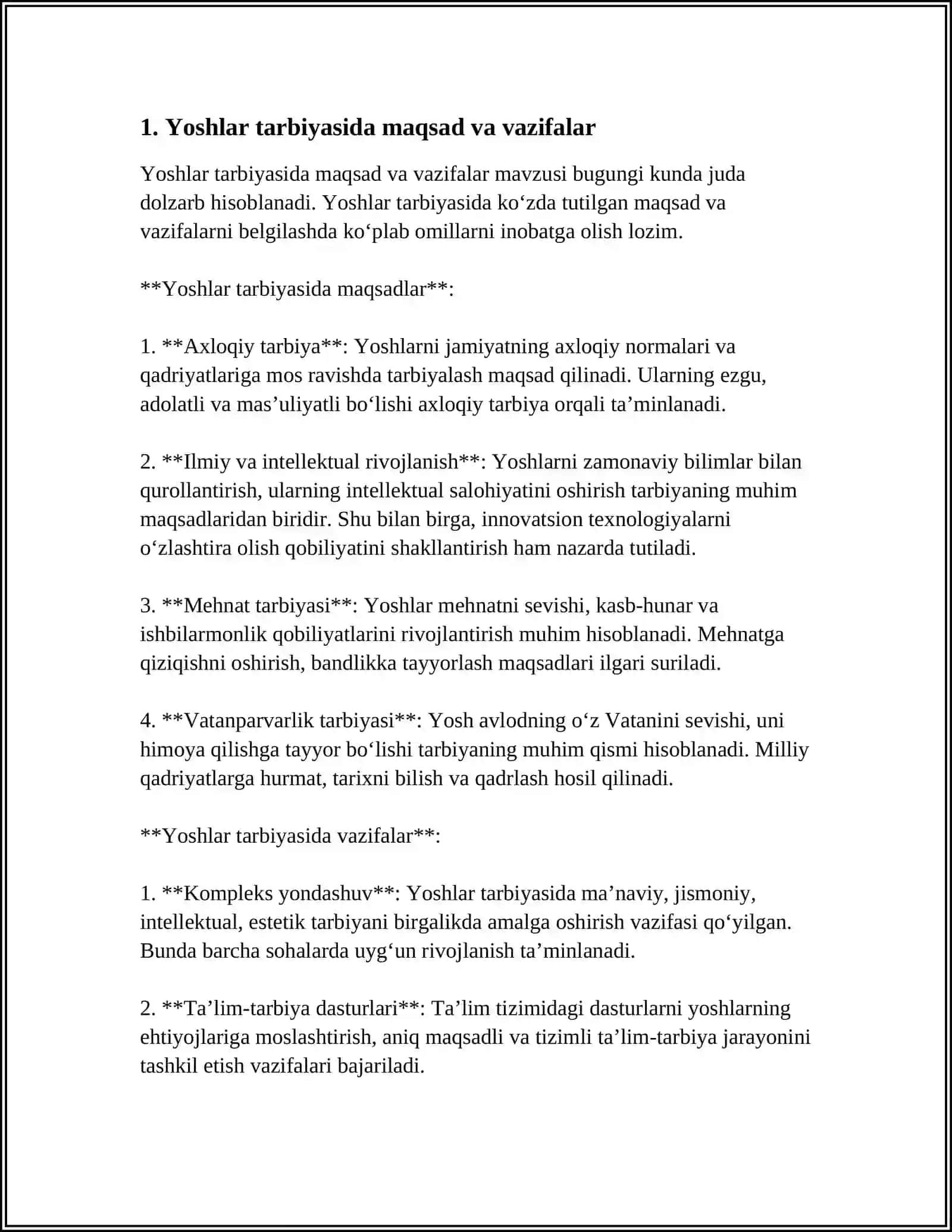 UYUSHMAGAN YOSHLAR BILAN OLIB BORILADIGAN IJTIMOIY-PEDAGOGIK ISH 3