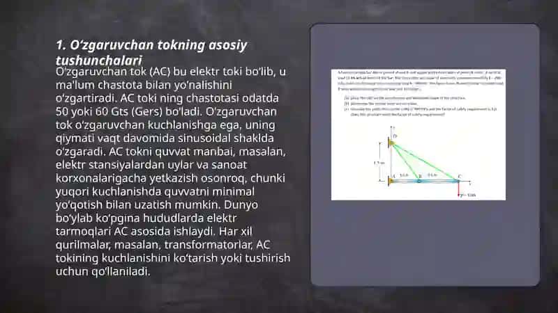 Oʻzgaruvchan tok zanjirlarini oʻrganish 3