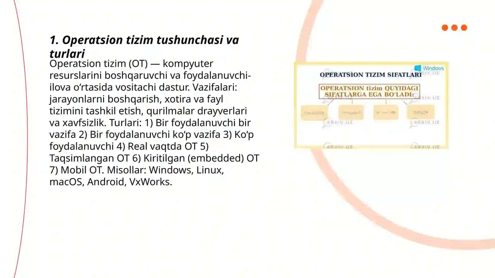 Operatsion tizimlar 3