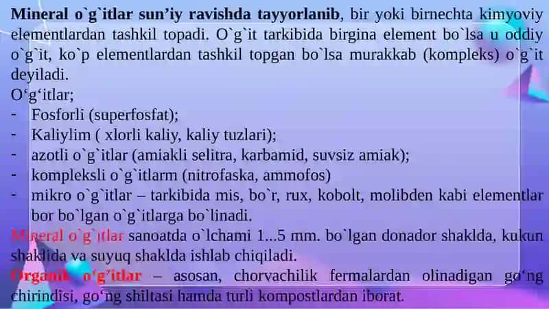 Mineral o‘g‘it sepgichni ishga tayyorlash va ishlatishni o‘rganish 3