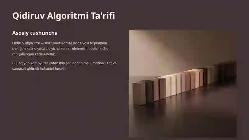 Qidiruv Algoritmlarini Qiyosiy Tahlili 3