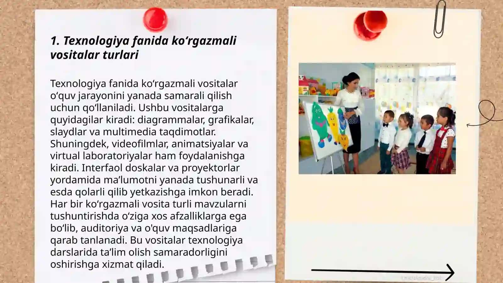Texnologiya fanida koʻrgazmali vositalardan foydalanish 3