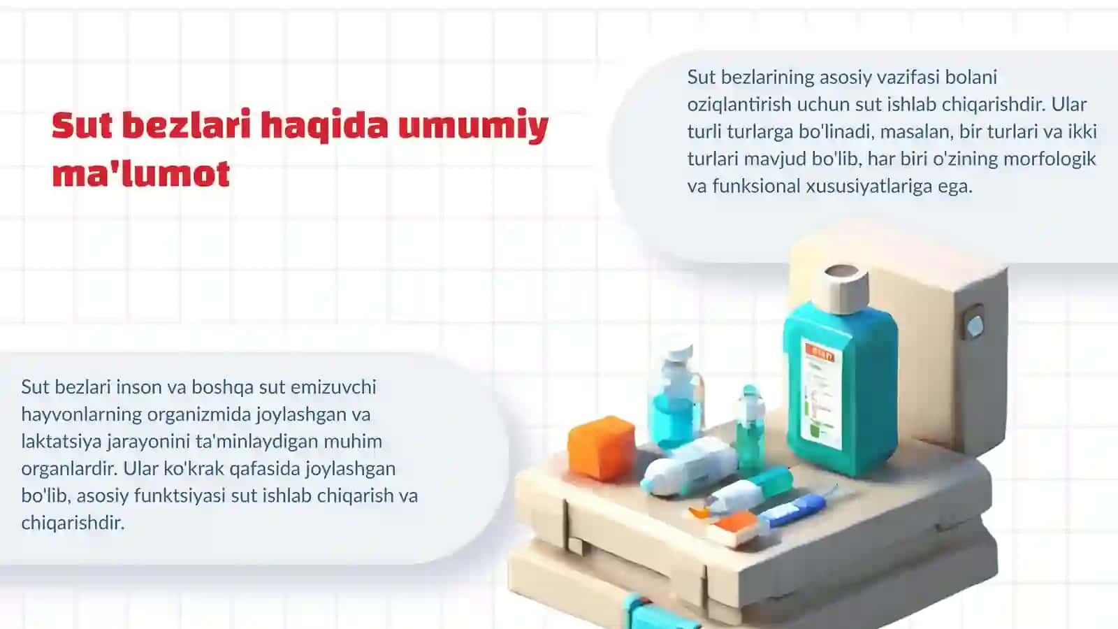 Sut bezlari gistogenezi va gistofiziologiyasi.Laktatsiya jarayonining neyrogumoral mexanizimlari 3