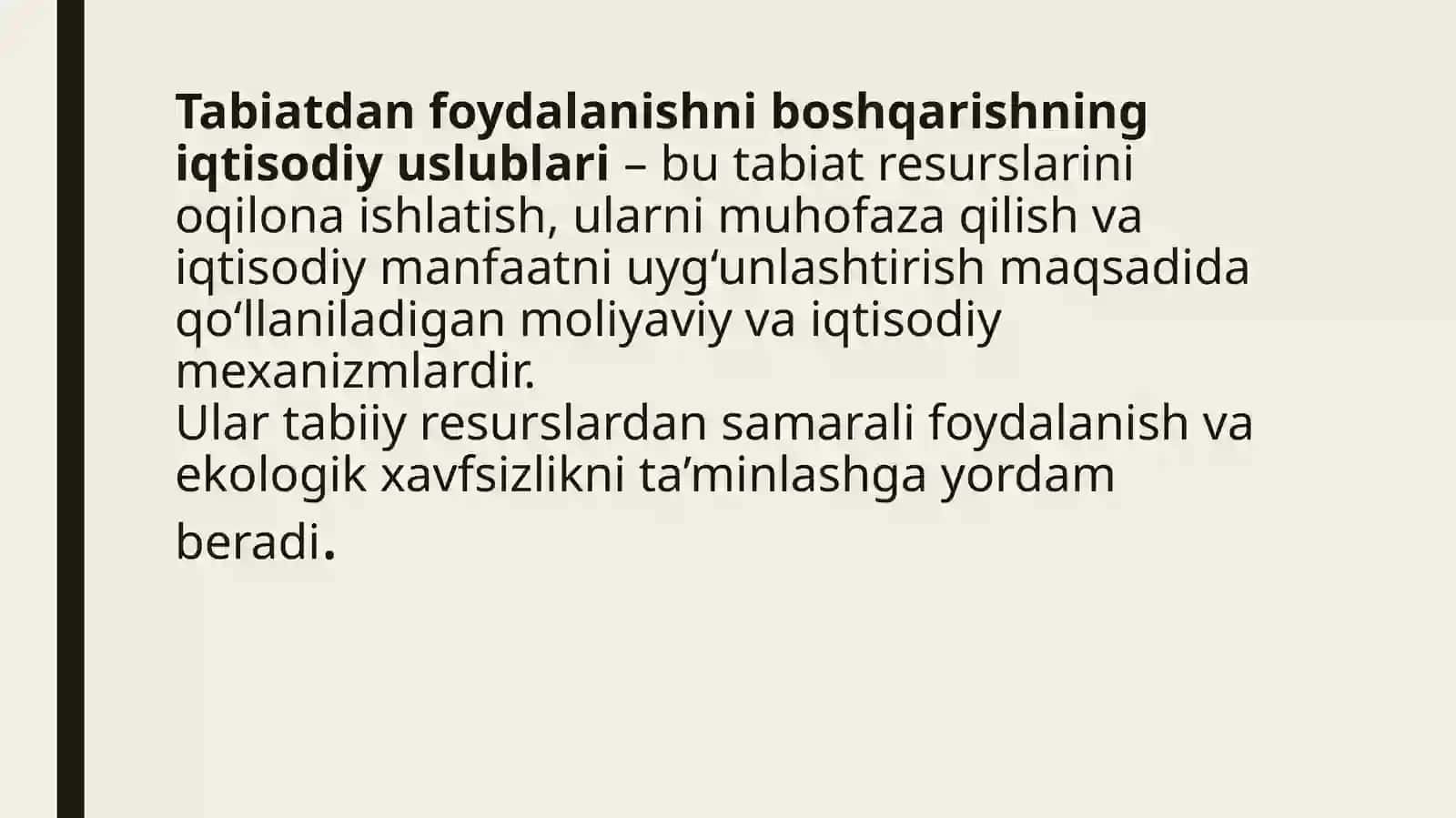 TABIATDAN FOYDALANISHNI BOSHQARISHNING IQTISODIY USLUBLARI 3