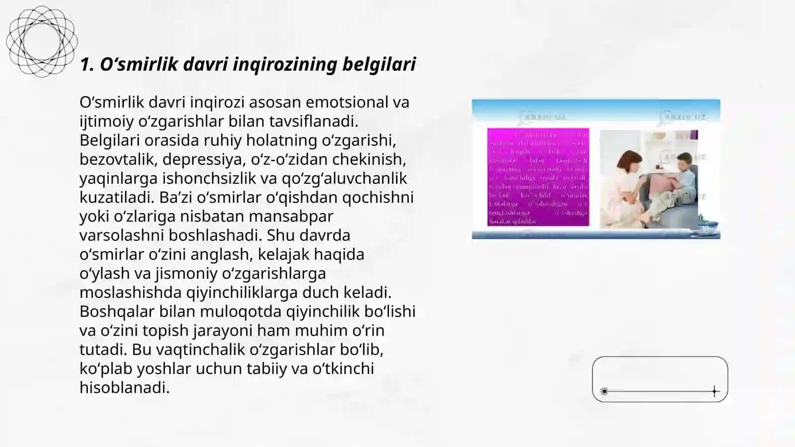 Oʻsmirlik davri inqirozi va uning yechimlari ota-onalarga tavsiyalar 3