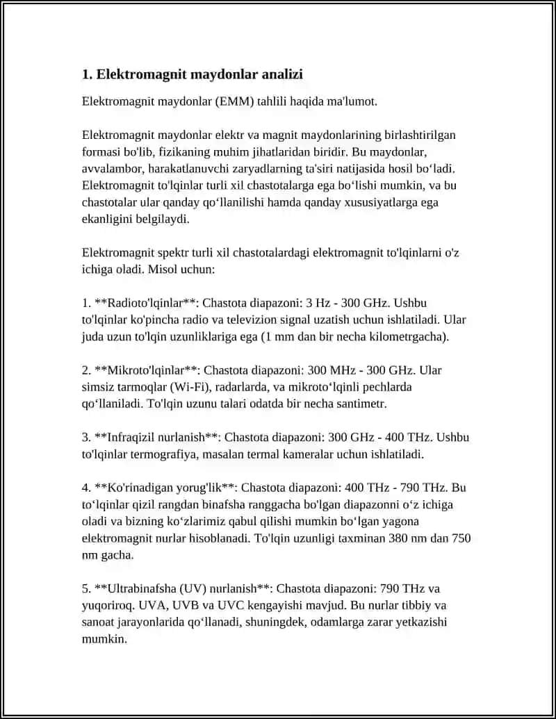 Elektromagnit Maydonlar Tahlili 3