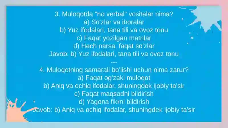 Muloqotning samarali ta'sir vositasi 3