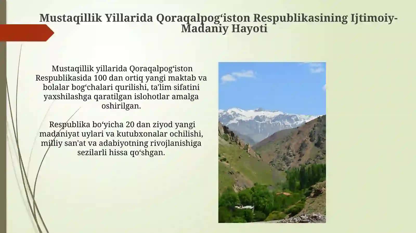 Mustaqillik Yillarida Qoraqalpog'iston Respublikasining Ijtimoiy-Madaniy Hayoti 3