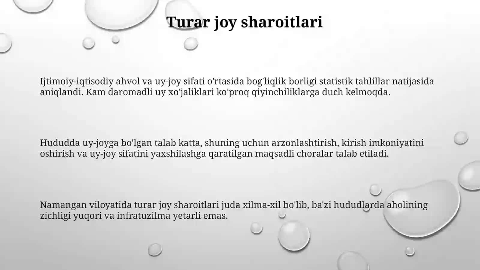 Namangan viloyati aholi statistikasi o'rganish va xulosa tayyorlash 3