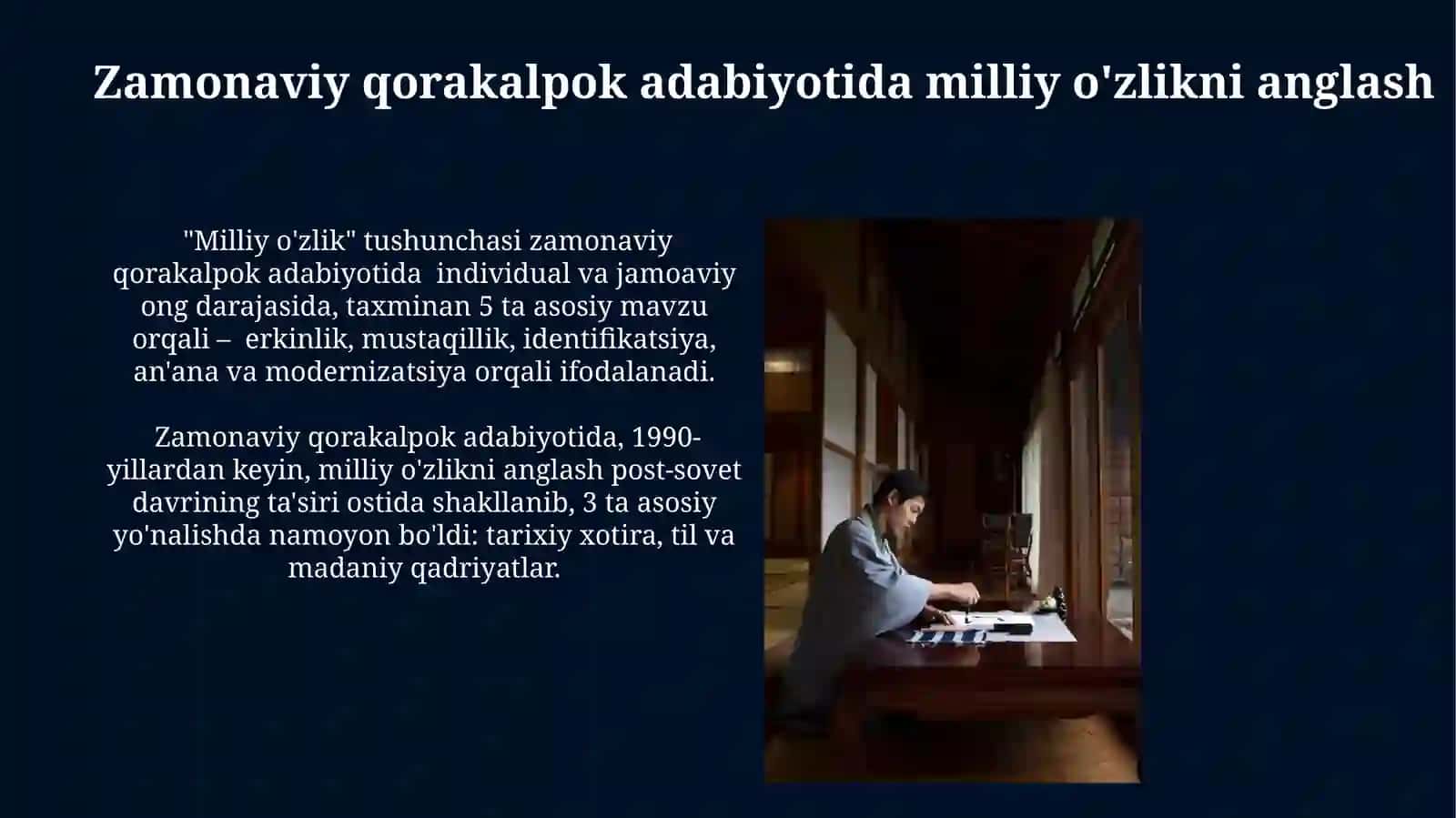 Asqad Muxtor va adib ijodida qoraqalpoq xalqi hayotiningaksetishi 3