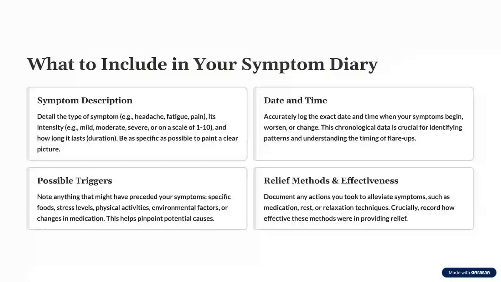 How to Create a Symptom Diary: Track Your Health, Take Control 3
