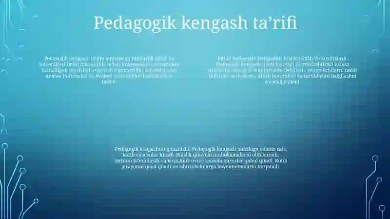 Pedagogik Kengashni Tashkil Etish Va Loyihalash 3