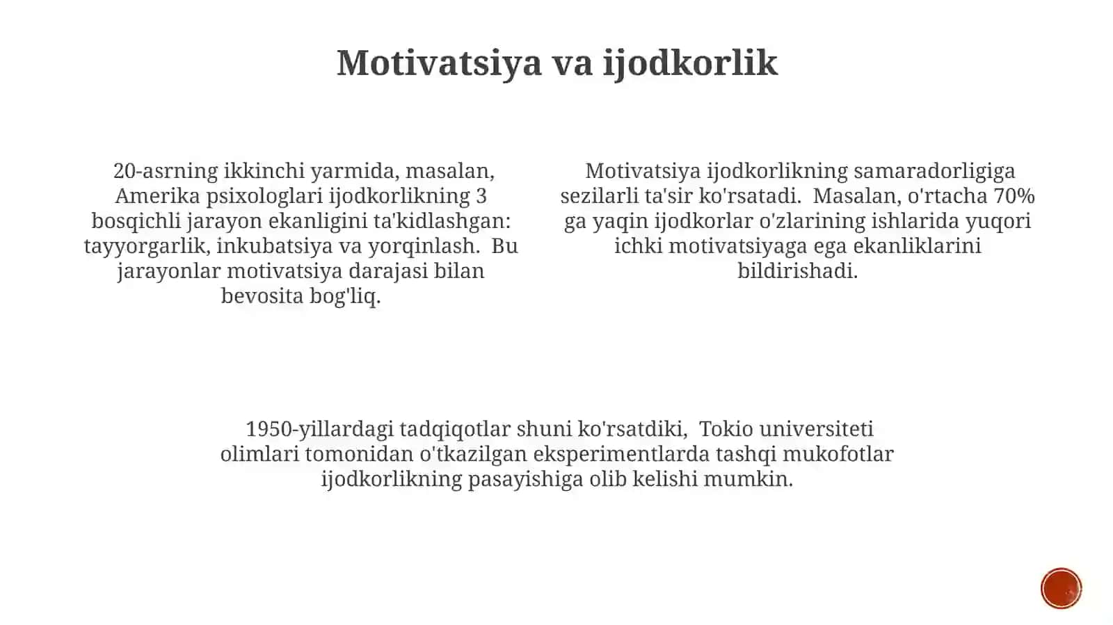 Intellekt va kreativlik nazariyalari 3