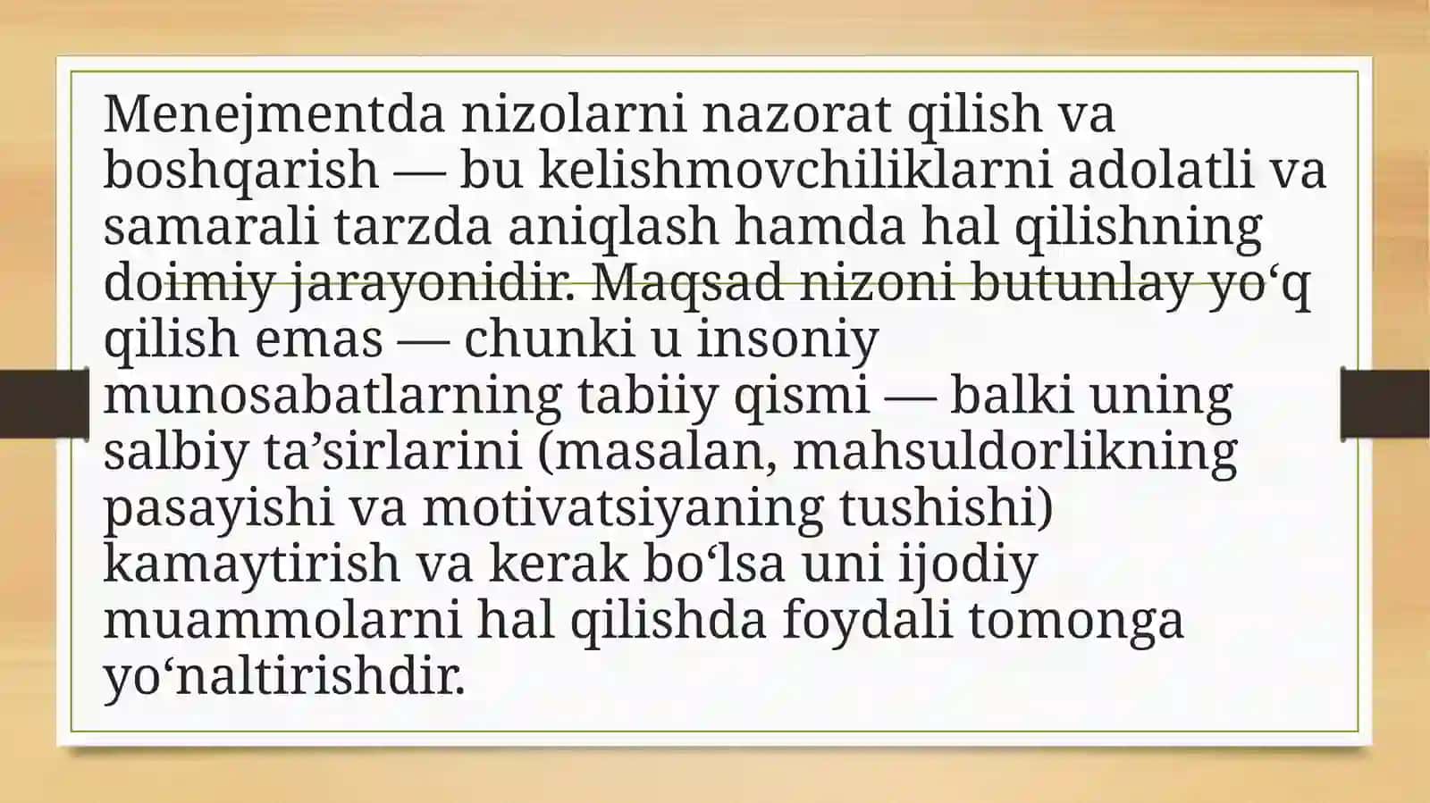 Menejmentda konfliktlarni boshqarish 3