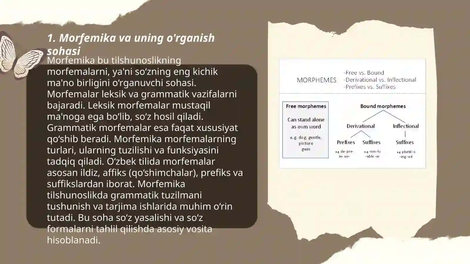 Morfemika va morfema haqida umumiy ma'lumot 3