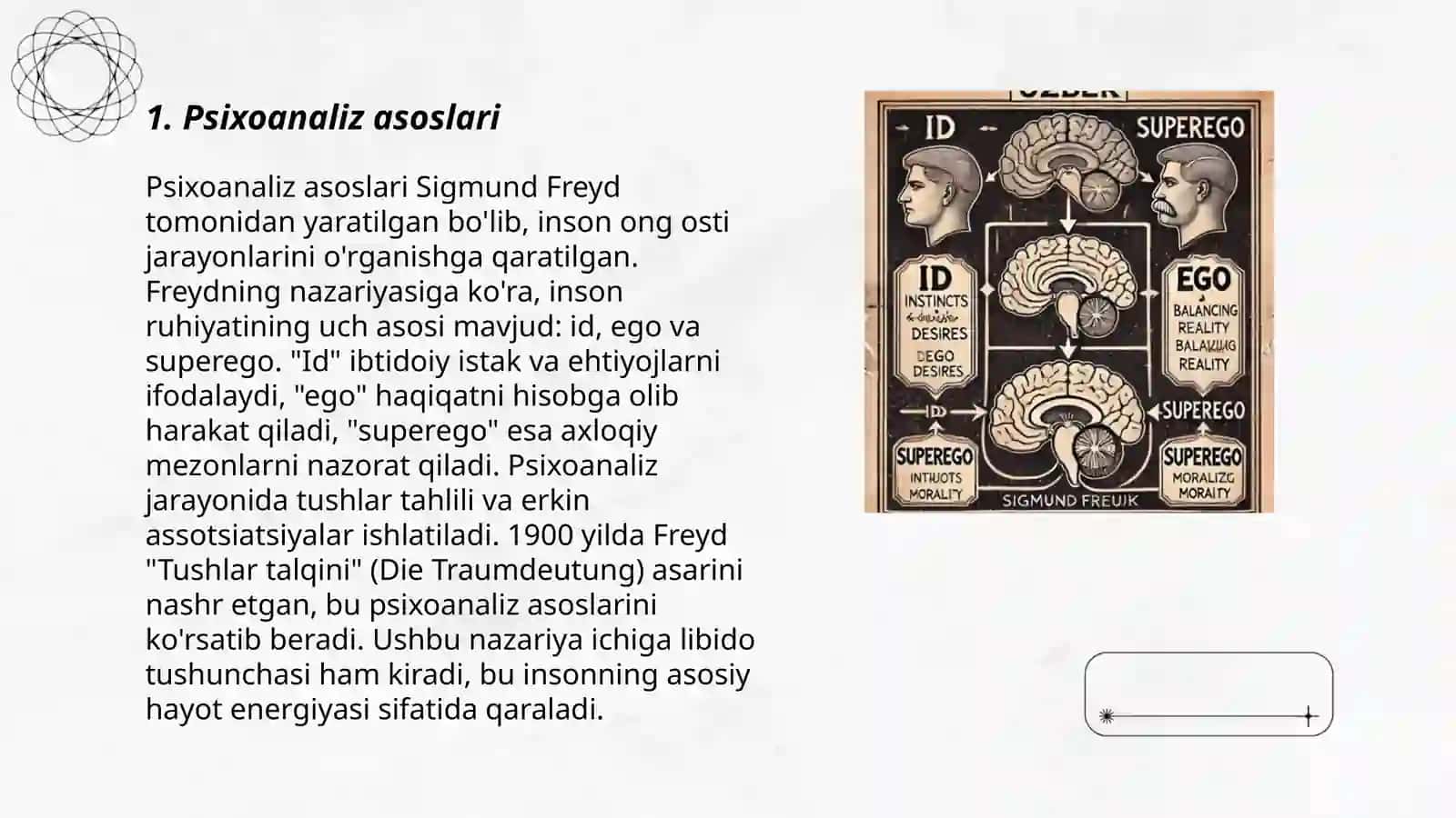 Shaxsning rivojlanishi sifatida psixik rivojlanishning psixoanalitik yoʻnalishi 3