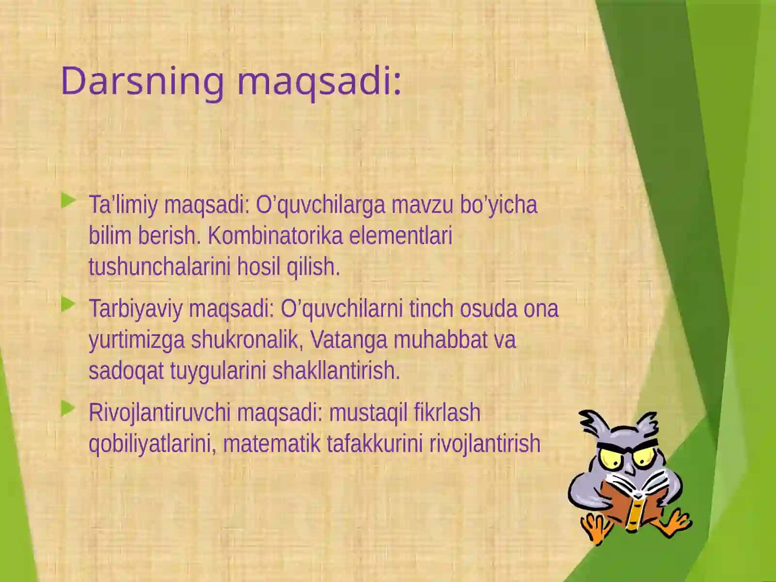 KOMBINATORIKA  ELEMENTLARI 3