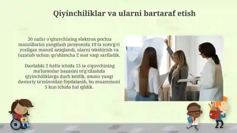 Amaliyot jarayonida bajarilgan ishlar yuzasidan hisobot taqdimoti tayyorlash 3