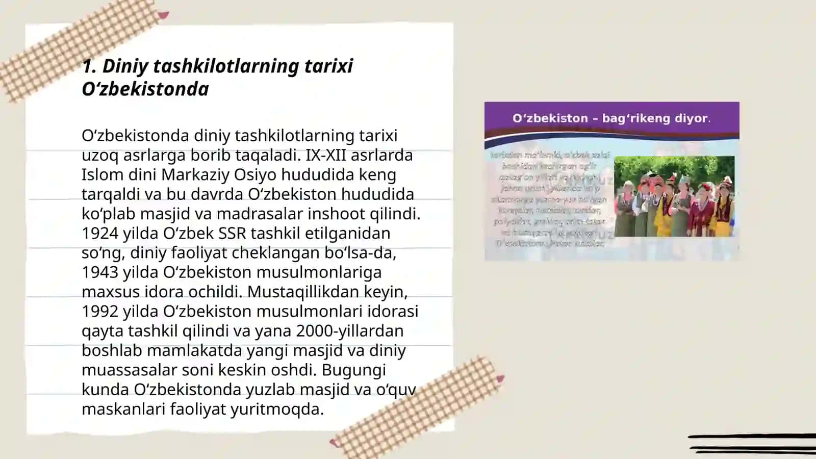 O‘zbekistonda diniy tashkilotlar va konfessiyalar faoliyati dinamikasi 3