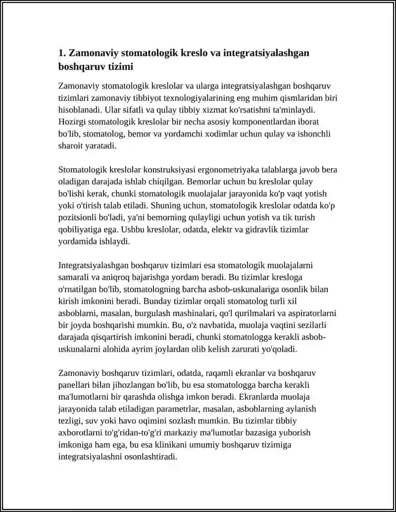 ZAMONAVIY STOMATOLOGIK ASBOB USKUNALAR 3