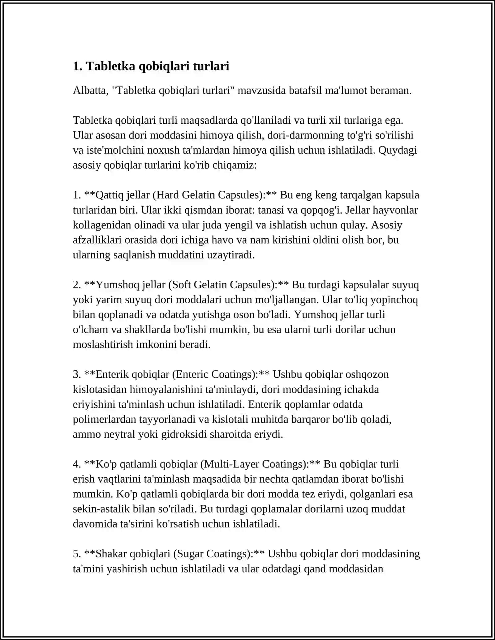 QOBIQLI TABLETKALAR NOMENKLATURASI VA QOBIQ TARKIBLARI 3