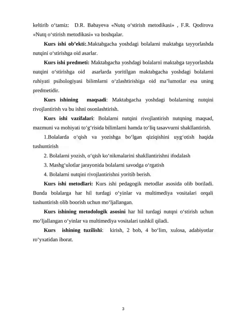 Maktabgacha kichik yoshdagi bolalar nutqini o‘stirish vazifalari 3