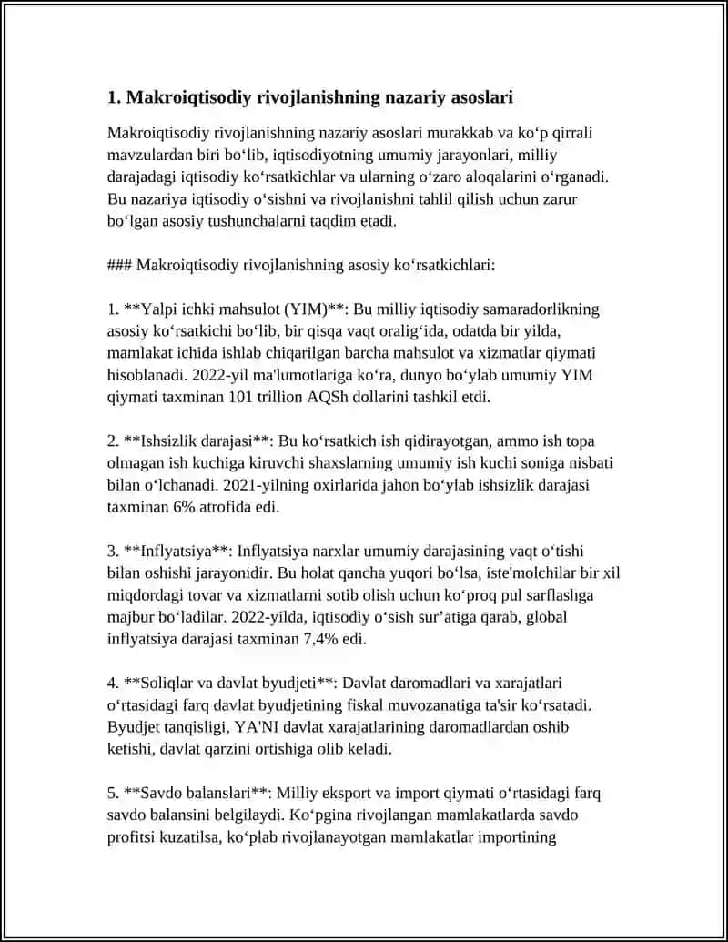 Makroiqtisodiy rivojlanish 3
