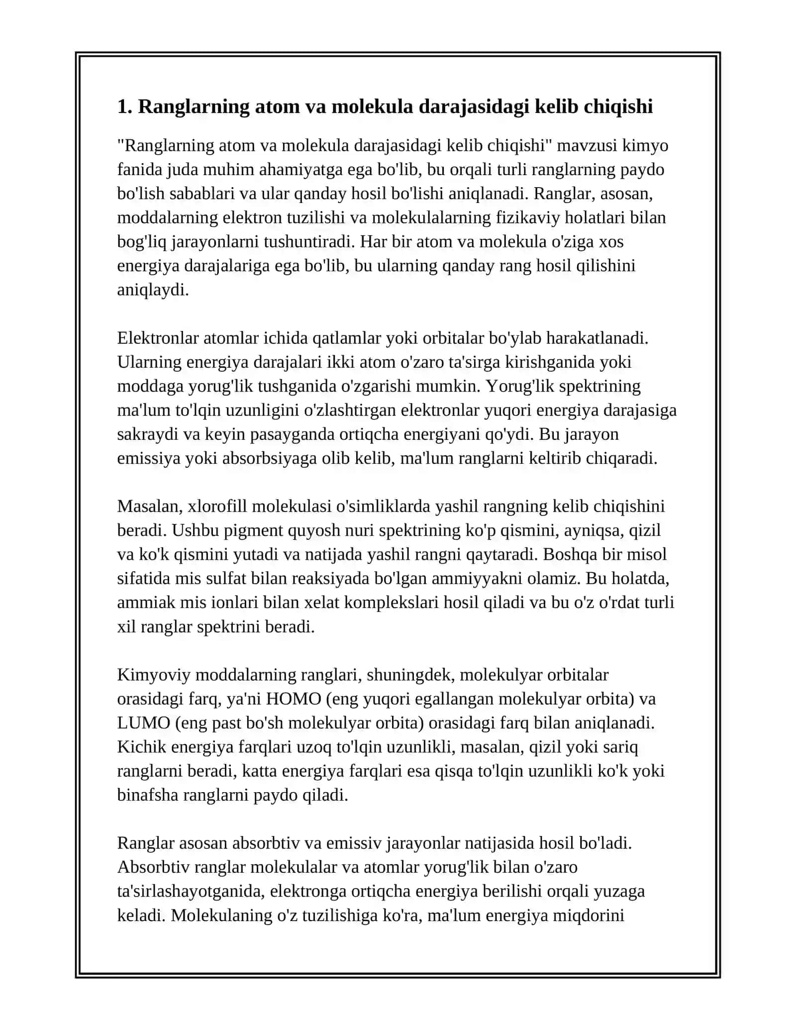 Ranglar Tili da Kimyo 3