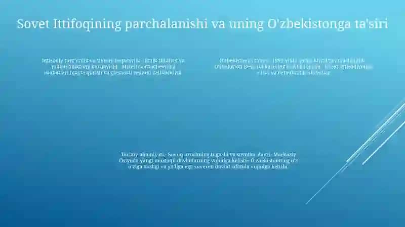 Mustaqil Òzbekiston Respublikasining Tashkil Topishi Va Uning Tarixiy Ahamiyati 3