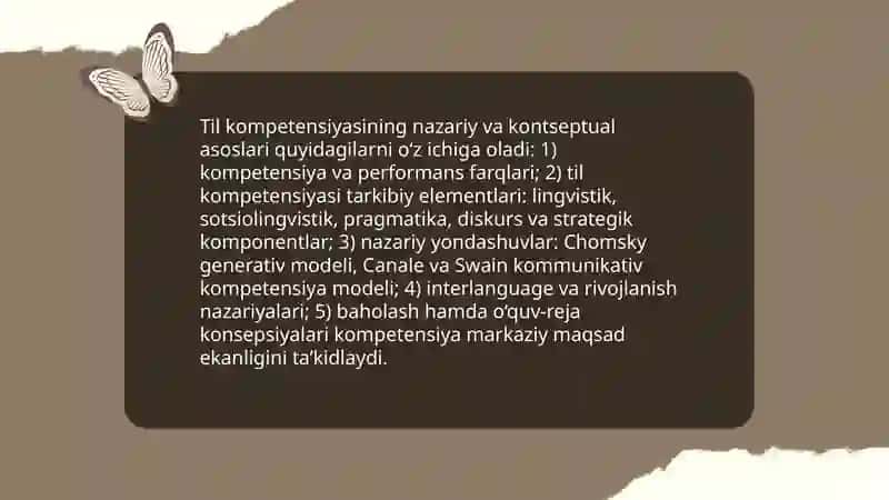 Til kompetentligini rivojlantirishning dolzarb muammolari maqsad va vazifalari 3