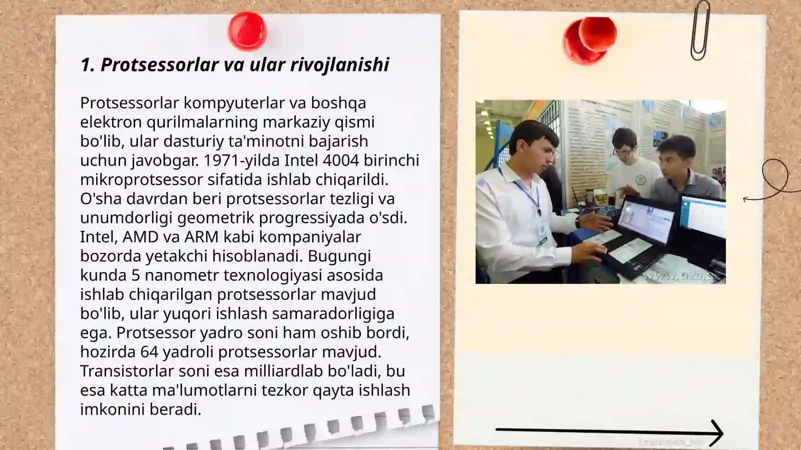 Zamonaviy shaxsiy kompyuter texnologiyalar 3