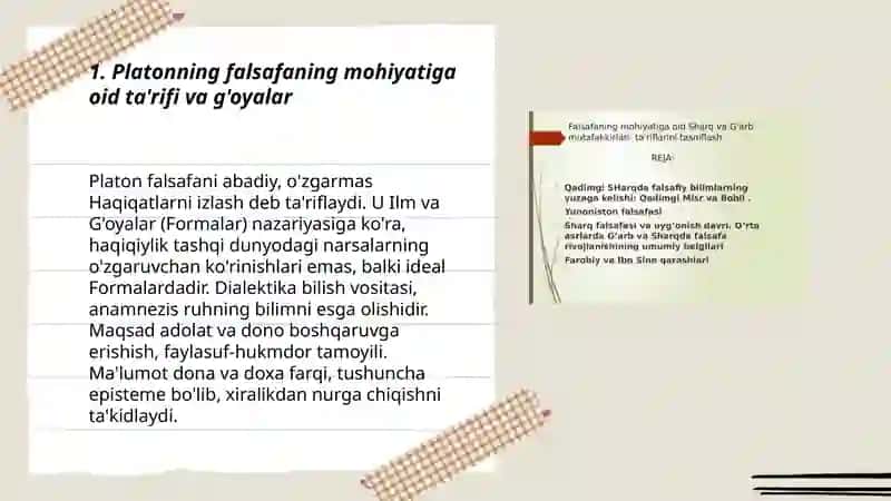 Falsafaning mohiyatiga oid Sharq va G'arb mutafakkirlarining ta'riflari 3